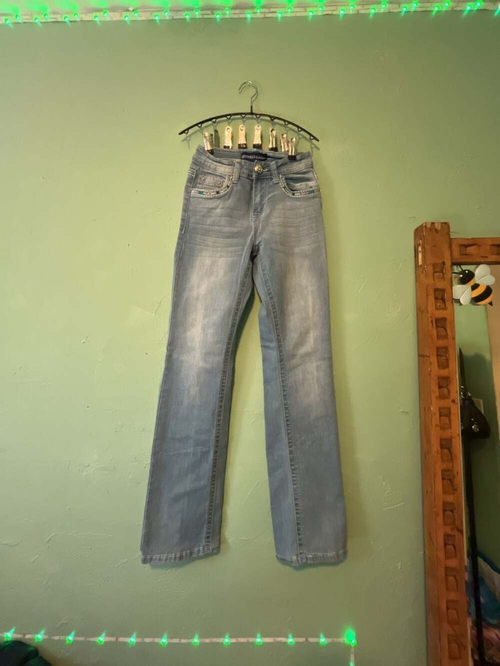 Westfield Eagle Women's Embellished Rhinestone Bootcut Jeans